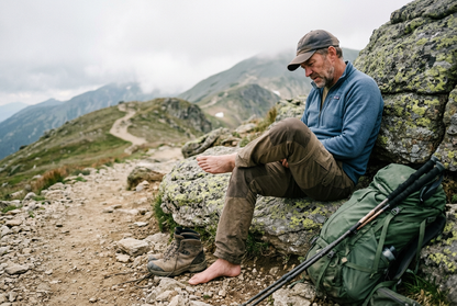 Traileur en montagne - HOMEM